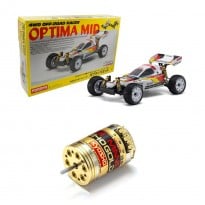 1/10 Optima MID 4WD Racing Buggy EP w/LE MANS 240T 13.5T Gold Brushless Motor Combo Set