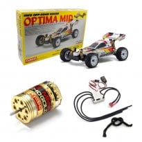 1/10 Optima MID 4WD Racing Buggy EP w/LE MANS 240S 60A ESC & 240T 13.5T Gold Brushless Motor Combo Set