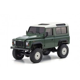 Mini-Z 4x4 1/24 Land Rover Defender 90 Coniston Green Readyset RTR EP w/ Accesorry Parts KT-531P Radio